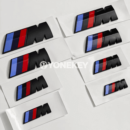 BMW M logolu awto stikeri 45-90 mm, 2-1 bölek metal nyşan