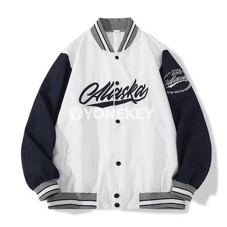 Erkekler üçin güýzki baseball kurtka, şäher stili