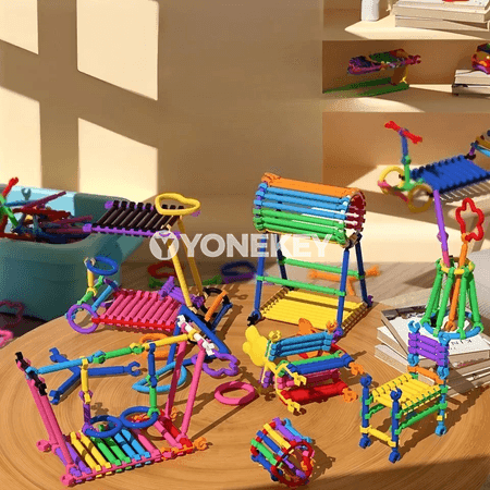 Çagalar üçin 3D gurluşykly logiki oýunjak — bölekli gurluşyk toplumy
