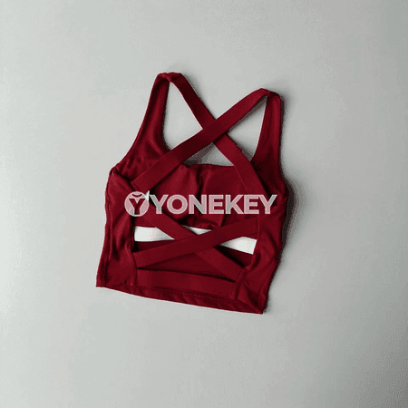 Zenanlar üçin tikinsiz sport bra, dem alýan we amatly