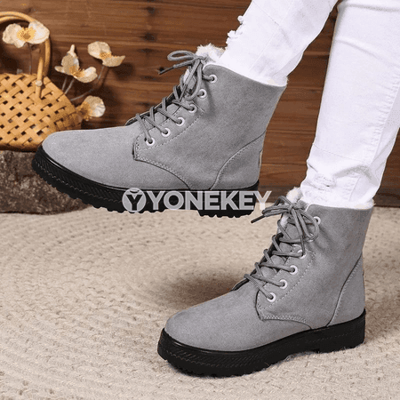 Zenanlar üçin gyş boots, ýyly, ýokary boýunly, süýşmeýän