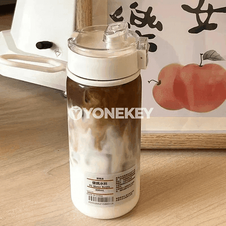 Çeýnikli plastik suw gapy, göterip bolýar, 350/550 ml