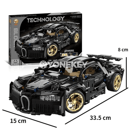2024 täze tehnologiýaly 1:14 RC superawtoulag gurluşyk modeli, 1154 bölek
