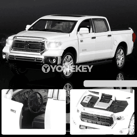 1:32 Toyota Tundra metal model awtoulagy, açylýan gapy, ses we ýagtylyk
