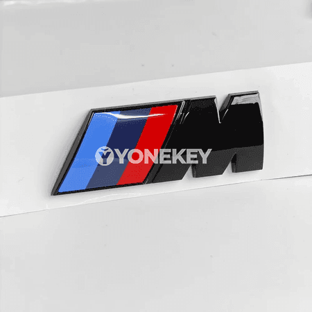 BMW M logolu awto stikeri 45-90 mm, 2-1 bölek metal nyşan