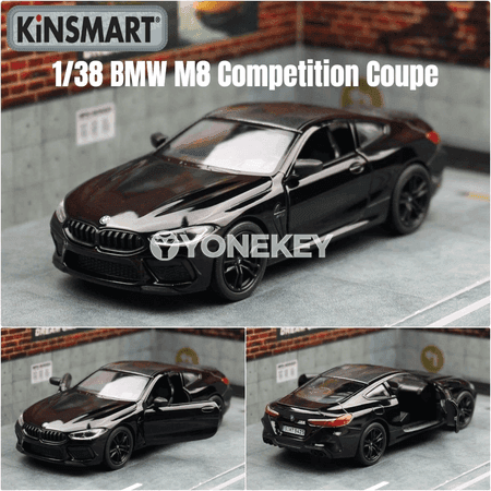 BMW M8 Competition 1:38 diecast model awtoulagy, çagalar üçin sowgat