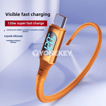 NNBILI USB-C to USB-C çalt zarýad kabeli, 120W, 6A