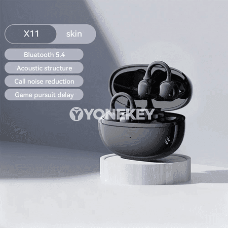 Bluetooth gulak dakylyp geýilýän sport nauşnikler, mikrofonly, 18 sagat batareýa
