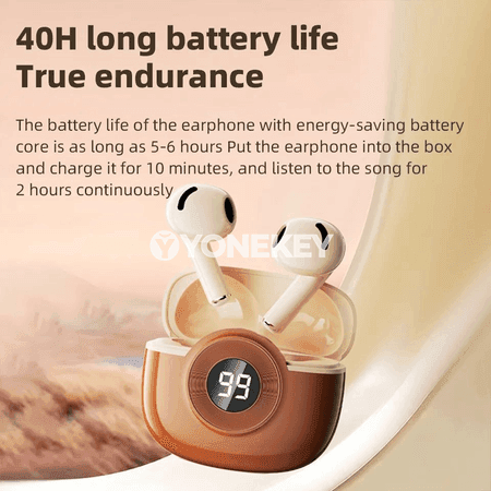 TWS simsiz Bluetooth oýun nauşnigi, mikrofonly, güýçli bas