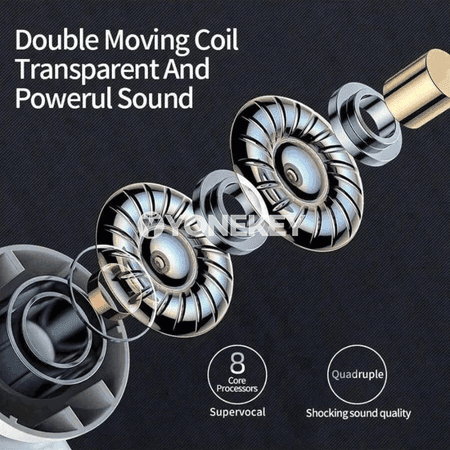Bluetooth simsiz nauşnikler, HiFi ses, mikrofonly, sport üçin