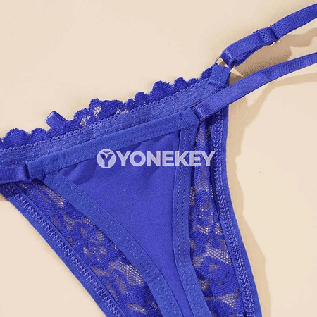 2 bölek aýallaryň dantelli G-tanga içki eşigi