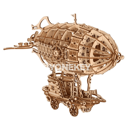 Ýagly agaçdan 3D ylmy ýygnalýan model oýnawaçlar
