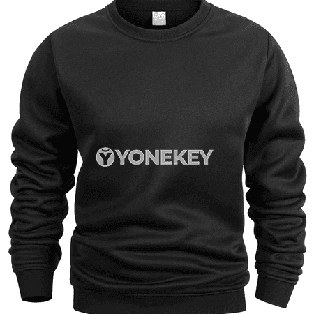 Erkekler üçin ýeňil sweatshirt, tegelek boýun, gündelik stil