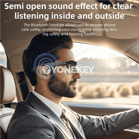 Awtoulag sürüjisi üçin akylly Bluetooth äýnek, sesli jaň we aýdym-saz