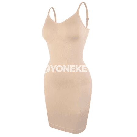 Zenanlar üçin V boýun shapewear köýnek asty, garyn we ýan bölekleri üçin