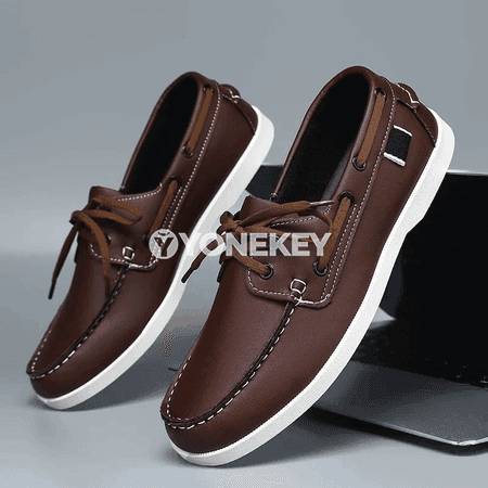 Erkekler üçin ýokary hilli casual loafers, ýelimsiz, amatly köwüş