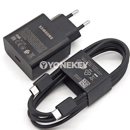 Samsung 60W çalt zarýad beriji adapter, Type-C kabel bilen