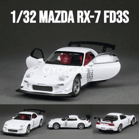 Mazda RX-7 FD3S model awtoulag, 1:32, sesli-çyraly, açylýan gapylar