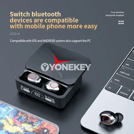 TWS M90 simsiz Bluetooth nauşnik, oýun we gündelik ulanyş üçin