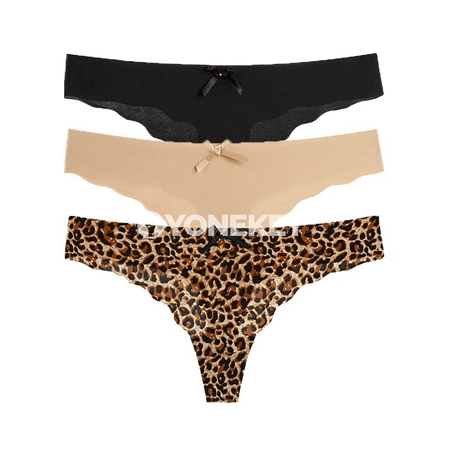 Zenanlar üçin ýokary rahat tikinsiz G-string içki eşik toplumы, 3 sany