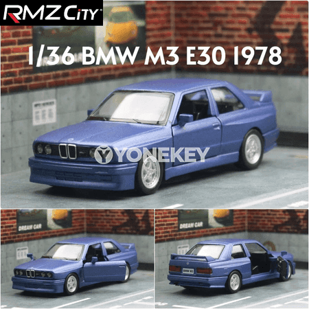 BMW M3 1:36 metal awtoulag modeli, yzyna itekleýän, çagalar üçin