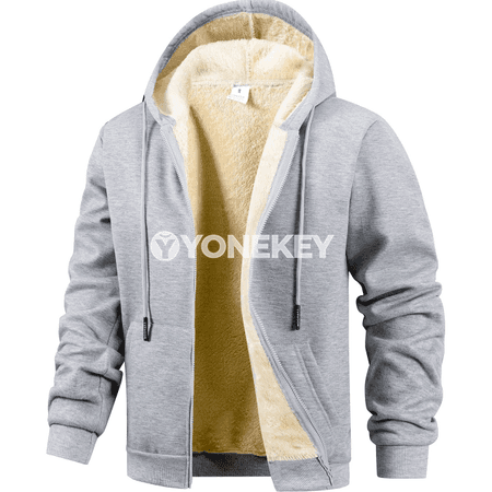 Erkekler üçin ýyly kapüşonly zipli hudy, içi ýüňli amatly model