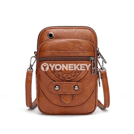 Aýallar üçin kiçi PU deri egin sumkasy, vintage crossbody gapjyk