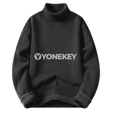 Erkekler üçin boýunly ýyly switer, örme klassik model