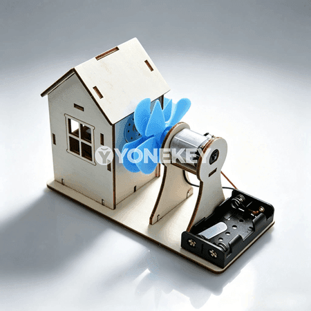 Gün energiýasy bilen işleýän öý modeli — 3D DIY gurnaýyş oýunjagy