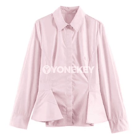 Zenanlar üçin ýazky uzyn ýeňli, ýeňil we näzik bluzka