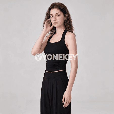 Aýallar üçin arka açyk sport bra, yoga we fitnes üçin