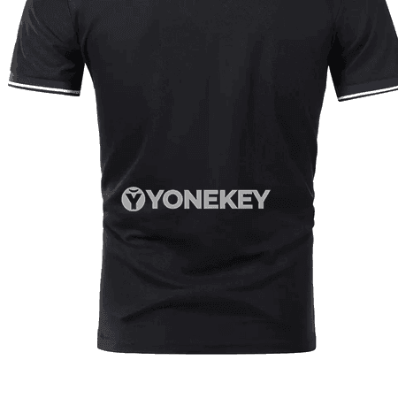 Erkekler üçin ýazky polo futbolka, gysga ýeňli