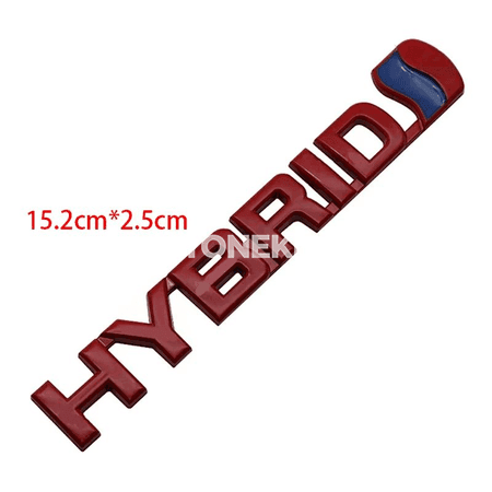 Toyota üçin 3D HYBRID metal awto emblem stiker