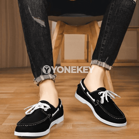 Erkekler üçin ýokary hilli casual loafers, ýelimsiz, amatly köwüş