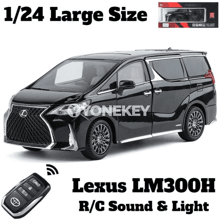 TOYOTA Alphard 1:24 metal model awtoulag, sesli‑yşykly, gapy açylýan