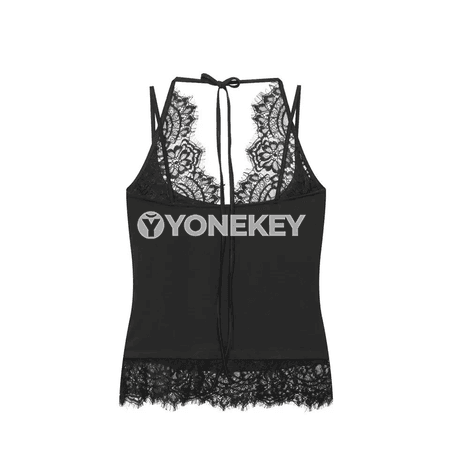 Zenanlar üçin dantelli halter top, tomusky moda görnüşi