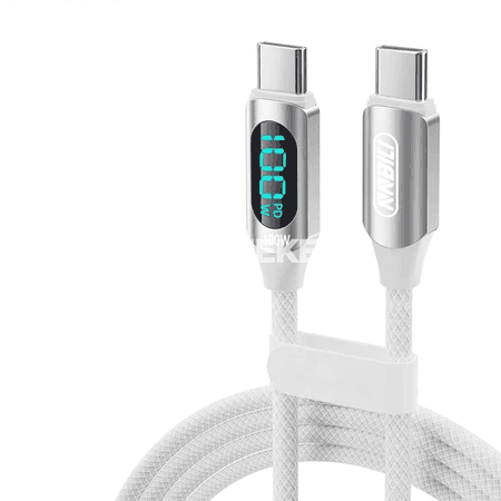 NNBILI 120W USB-C super zarýad kabeli, maglumat geçirişli