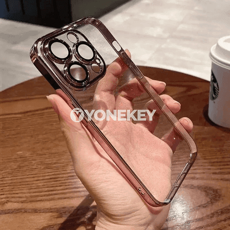 iPhone üçin açyk glitterli gorag gaby, güýçli ýeňil bumper