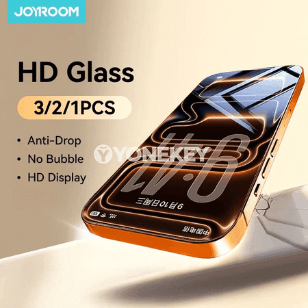 Joyroom iPhone 18 üçin HD aýna ekranyň goragçysy, 1/2/3 bölek