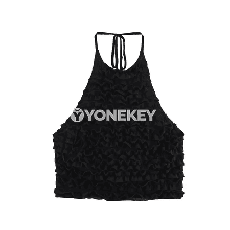 Aýallar üçin bezegli halter boýunly ýeňsiz top