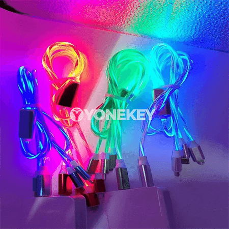 NNBILI 3-in-1 ýagty LED zarýad kabeli, çalt zarýad beriji
