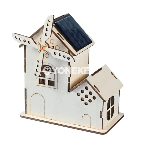 Gün energiýaly öwrediji dülgüt öýleri, DIY 3D agaç gurluşyk modeli